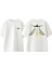 Airplane Pilot Flying Tasarım Sırt Baskılı Pamuk Beyaz Oversize T-Shirt 1