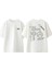 Anahtar Key Tasarım Sırt Baskılı Pamuk Beyaz Oversize T-Shirt 1