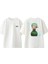 One Piece Angry Zoro Tasarım Sırt Baskılı Pamuk Beyaz Oversize T-Shirt 1