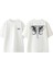 Fil Kafasi Tasarım Sırt Baskılı Pamuk Beyaz Oversize T-Shirt 1