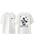 Joker Cart Kurukafa Tasarım Sırt Baskılı Pamuk Beyaz Oversize T-Shirt 1
