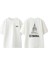 Istanbul Galata Tower Tasarım Sırt Baskılı Pamuk Beyaz Oversize T-Shirt 1