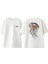 Renkli Deniz Anasi Tasarım Sırt Baskılı Pamuk Beyaz Oversize T-Shirt 1