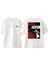 Michael Jackson Poster Tasarım Sırt Baskılı Pamuk Beyaz Oversize T-Shirt 1