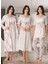 Dvina Effortt Lohusa 4'lü Set - Sabahlık/pijama Takımı/gecelik Ekru-Pembe - 8046 1