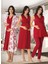 Dvina Effortt Lohusa 4'lü Set - Sabahlık/pijama Takımı/gecelik Fuşya - 8036 1