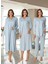 Dvina Effortt Lohusa 4'lü Set - Sabahlık/pijama Takımı/gecelik Mavi - 7036 1