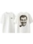 J.r. Bob Dobbs Tasarım Sırt Baskılı Pamuk Beyaz Oversize T-Shirt 1