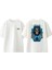 Metallica Grim Reaper Tasarım Sırt Baskılı Pamuk Beyaz Oversize T-Shirt 1