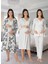 Dvina Effortt Lohusa 4'lü Set - Sabahlık/pijama Takımı/gecelik Ekru - 8096 1