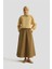 Kesikli Pamuk Etek 25Y1837 Haki 2