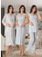 Dvina Effortt Lohusa 4'lü Set - Sabahlık/pijama Takımı/gecelik Mavi - 8036 1