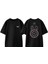 Kaptan America Kalkan Tasarım Sırt Baskılı Pamuk Siyah Oversize T-Shirt 1