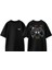 Every Day Is Game Day Tasarım Sırt Baskılı Pamuk Siyah Oversize T-Shirt 1