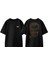 J.r. Bob Dobbs Tasarım Sırt Baskılı Pamuk Siyah Oversize T-Shirt 1