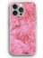 Apple iPhone 11 Pro Max Uyumlu Şeffaf Kılıf Kürk Görünümlü Pembe Desen Modern 1