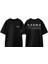 Karma Yazi Tasarım Sırt Baskılı Pamuk Siyah Oversize T-Shirt 1