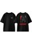 Star Wars Vader Tasarım Sırt Baskılı Pamuk Siyah Oversize T-Shirt 1