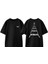 Metallica Christmas Tasarım Sırt Baskılı Pamuk Siyah Oversize T-Shirt 1