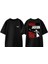 Michael Jackson Poster Tasarım Sırt Baskılı Pamuk Siyah Oversize T-Shirt 1