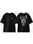 Metallica Rock N Roll 2 Tasarım Sırt Baskılı Pamuk Siyah Oversize T-Shirt 1