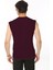 Erkek Bordo Bisiklet Yaka Tank Sıfır Kol Atlet %100 Pamuk T-Shirt 4