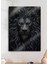Siyah Aslan Lion - Metal Duvar Tablosu 1