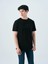 Regular Fit Siyah Erkek T-Shirt LF2038459 1
