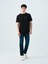 Regular Fit Siyah Erkek T-Shirt LF2038459 2