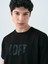 Regular Fit Siyah Erkek T-Shirt LF2038459 4