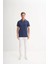 Polo Yaka Indigo Erkek T-Shirt 4614 5