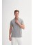 Polo Yaka Gri Erkek T-Shirt 4614 1