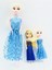 Luxury Frozen Elsa Anna Bebek Oyuncak Set 3lü 1 Adet 4