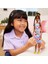 Topuz Saçlı ve Örgü Elbiseli Barbie Fashionistas Bebeği HJT07 1 Adet 2