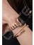 Oniks Serisi Çelik Kordon, Apple Watch Series SE/11/10/9/8/7/6/5/4/3 ile Uyumlu, 46MM/45MM/44MM, Rose Gold 4