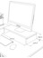 Luxury Kula Ekran Monitor Stant Altı Altlığı Organizer Stand Yükseltici Sehpa Rivoli 1 Adet 4
