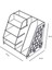 Luxury Voronoi Modern Masaüstü Organizer Düzenleyici A4 Ofis Evrak Rafı Sarı 1 Adet 5