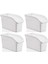Luxury Htsp Buzdolabı Sepeti Dolap Içi Düzenleyici Sepet Organizer Beyaz 4 Adet 30X16X17 Şmd Al 1122015 1 Adet 3