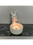 Luxury Dekoratif Ateş Başında Isınan Tavşan Tealight Mumluk Tealight 1 Adet 1