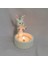 Luxury Dekoratif Ateş Başında Isınan Tavşan Tealight Mumluk Tealight 1 Adet 2
