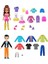 Luxury Sparkle Cove Adventure Dolls Polly Pocket 47 Parça Dev Kombin Kıyafet Oyun Seti 1 Adet 3