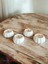 Luxury Dekoratif 4'lü Beton Mini Bal Kabağı Görünümlü Mumluk Ahşap Fitilli 5X4CM 1 Adet 1