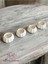Luxury Dekoratif 4'lü Beton Mini Bal Kabağı Görünümlü Mumluk Ahşap Fitilli 5X4CM 1 Adet 5