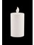 Luxury Pilli LED Silindir Mum 10 Cm, Baton Mum Beyaz Renk 1 Adet 4