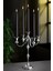 Luxury Gümüş Metal 5 Kollu Şamdan Mumluk Çap: 30CM H.40CM 1 Adet 2