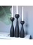 Luxury Doğal Ahşap Şamdan Seti 20CM & 17.5cm & 15CM , El Yapımı, Rustik Dekoratif 3'lü Mumluk Modern 1 Adet 4