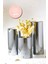 Luxury 3 Lü Silver Krom Parlak Yüzey Mumluk Dekoratif Tealight Set Mum Abs Plastik Gümüş 1 Adet 1