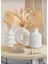Idl-Mini Bohem Vazo Set-3'lü Set - Beyaz Beton-Iskandinav Tarz Vazo - Biblo 2