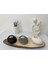 Luxury 3 Renk Beton Mumluk (Siyah Beyaz Gri ) Tealight Mum Hediyemizdir 1 Adet 3
