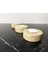 Luxury Doğal Traverten Mumluk, Mermer Mumluk, Mermer Tealight Mumluk 3 Adet, Yuvarlak Mermer Mumluk 1 Adet 3